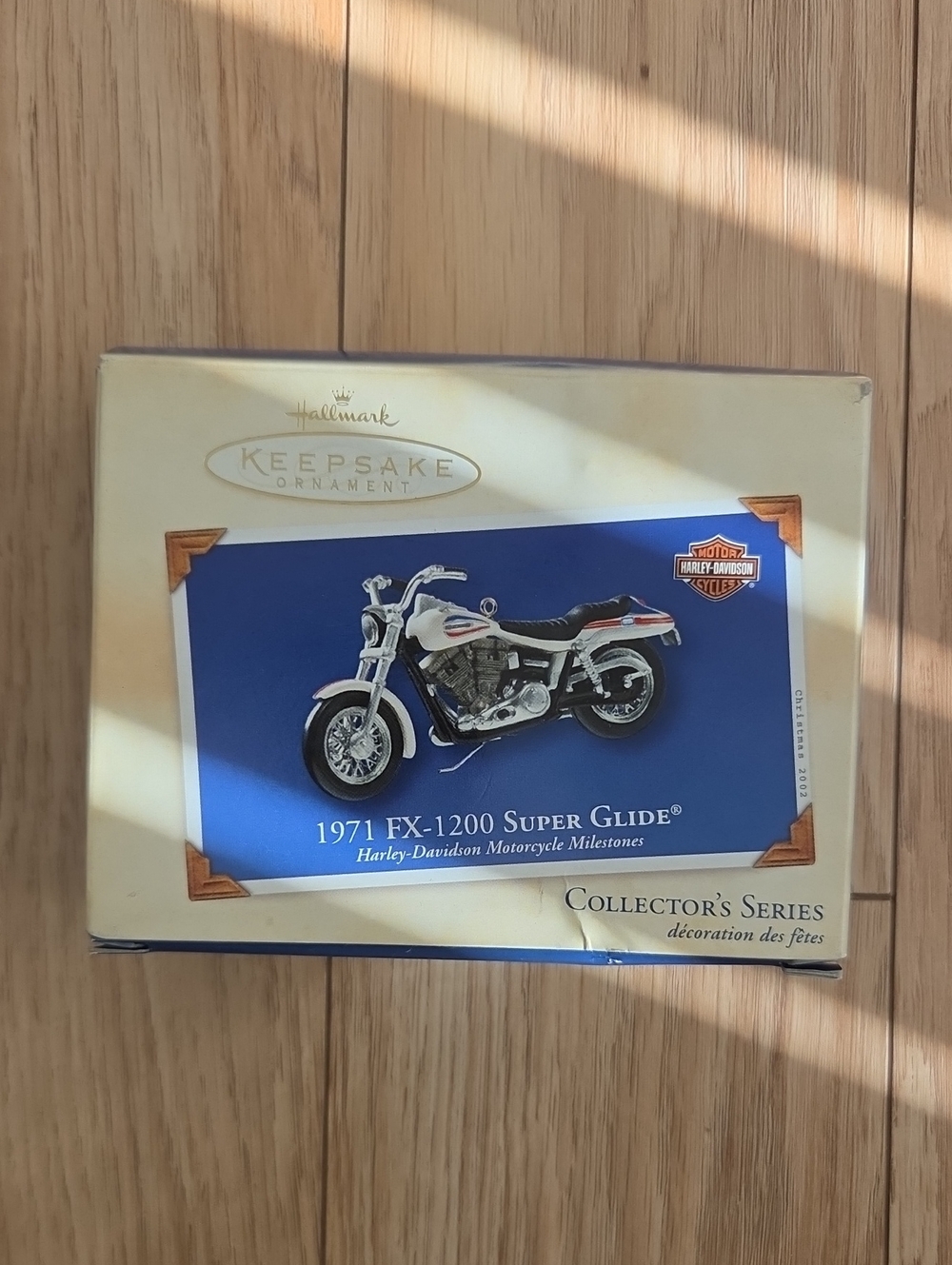 2002 Hallmark Keepsake Christmas Ornament 1971 FX-1200 Super Glide Harley